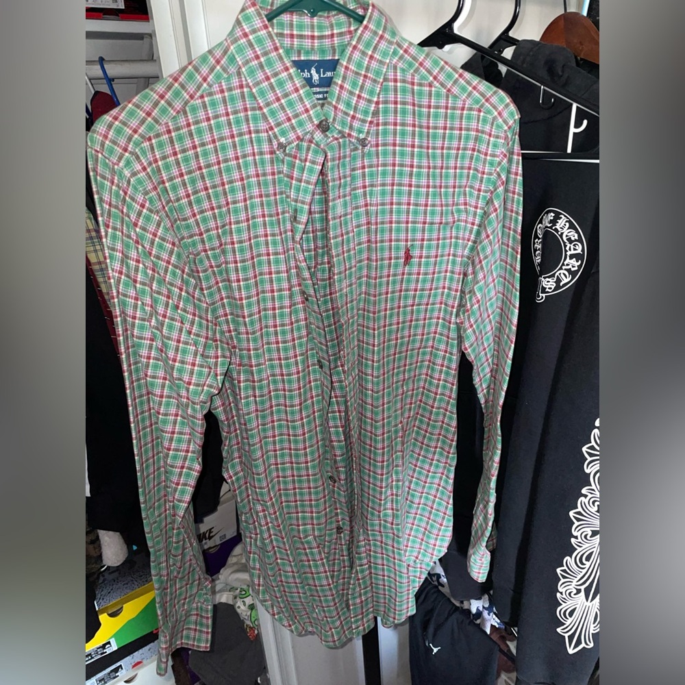 Polo by Ralph Lauren Men's Green Plaid Shirt